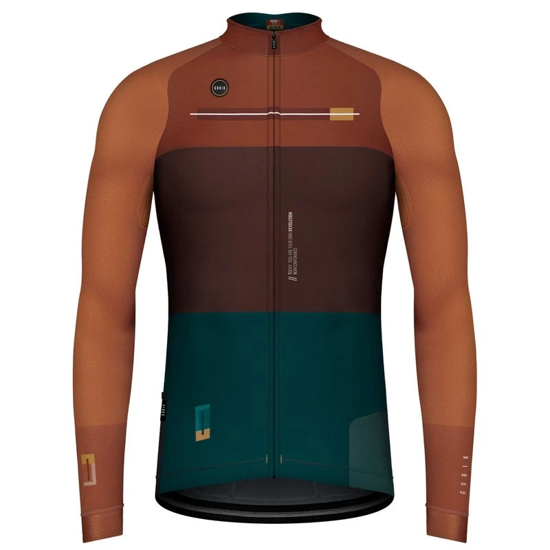 Pacer Long Sleeve Jersey Gobik Unisex Walnut 1 Pacer Long Sleeve Jersey Gobik Unisex Walnut
