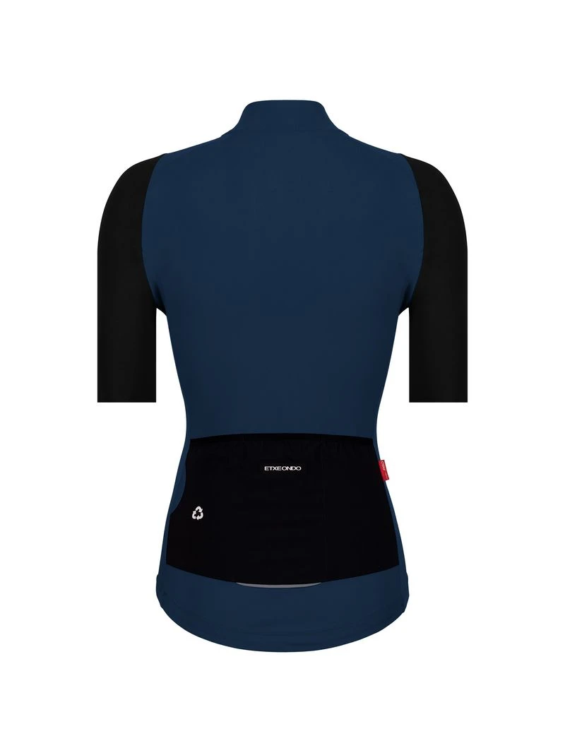 Alda Short Sleeve Jersey Etxeondo Woman Petroleum/Black 2 Alda Short Sleeve Jersey Etxeondo Woman Petroleum/Black - Image 2