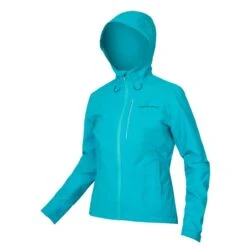 Hummvee Waterproof Jacket Hood Endura Woman Pacific Blue