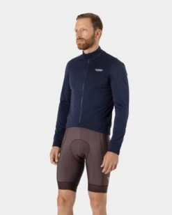 Pas Normal Studios Essential Thermal Long Sleeve Jersey Man Navy -Bicycle Equipment Store 984700 800 auto