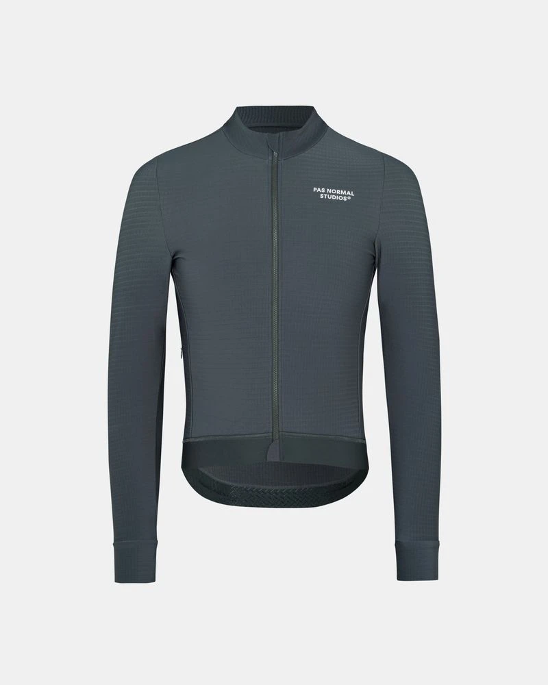Pas Normal Studios Essential Long Sleeve Jersey Man Dark Grey 1 Pas Normal Studios Essential Long Sleeve Jersey Man Dark Grey
