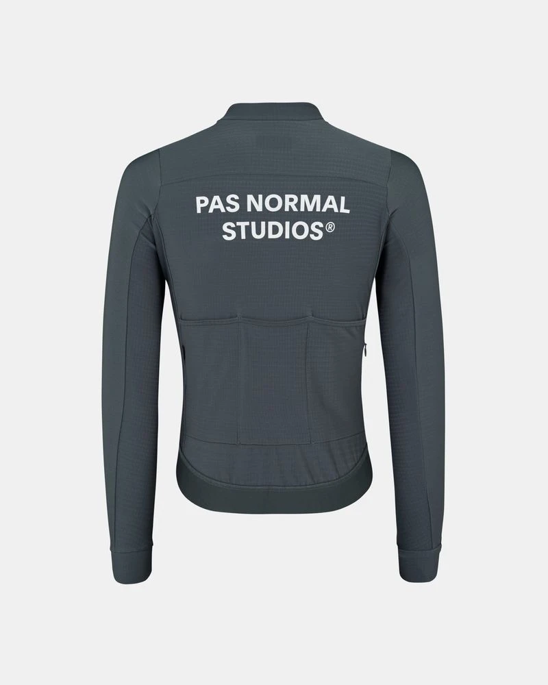 Pas Normal Studios Essential Long Sleeve Jersey Man Dark Grey 3 Pas Normal Studios Essential Long Sleeve Jersey Man Dark Grey - Image 3