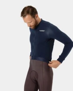 Pas Normal Studios Essential Long Sleeve Jersey Man Navy -Bicycle Equipment Store 984895 800 auto